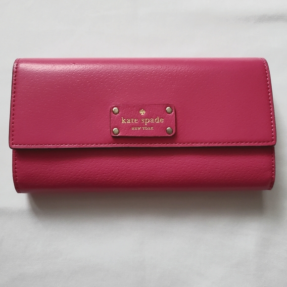 Kate Spade Jean Wellesley Leather Wallet - Sweetheart Pink - Picture 1 of 5
